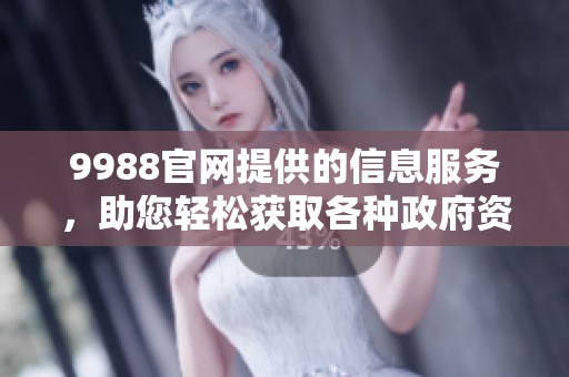 9988官网提供的信息服务，助您轻松获取各种政府资源与政策信息