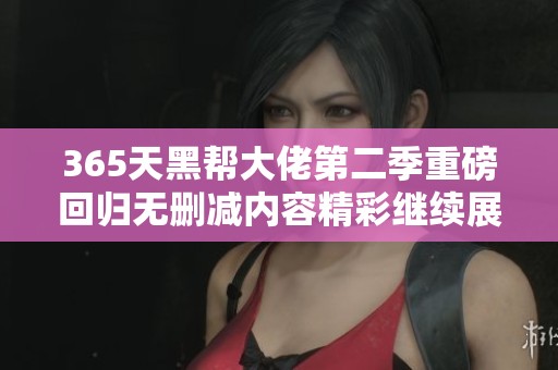 365天黑帮大佬第二季重磅回归无删减内容精彩继续展现