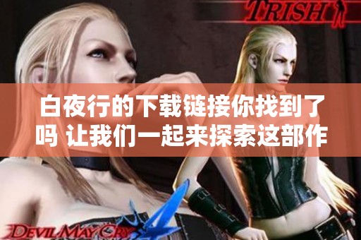 白夜行的下载链接你找到了吗 让我们一起来探索这部作品的魅力