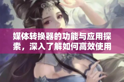媒体转换器的功能与应用探索，深入了解如何高效使用媒体转换器