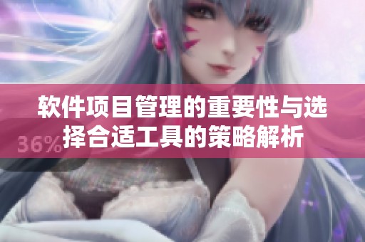 软件项目管理的重要性与选择合适工具的策略解析