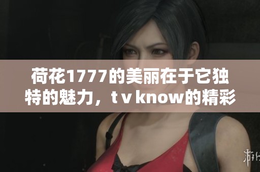 荷花1777的美丽在于它独特的魅力，tⅴknow的精彩令我印象深刻。