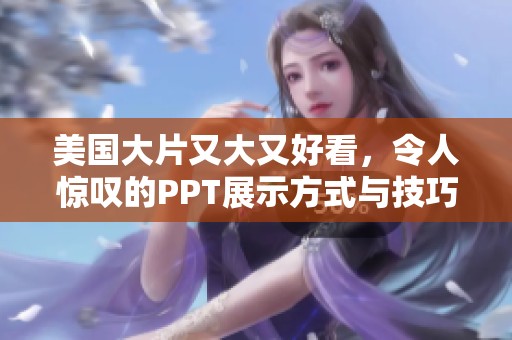 美国大片又大又好看，令人惊叹的PPT展示方式与技巧