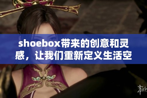 shoebox带来的创意和灵感，让我们重新定义生活空间的独特魅力