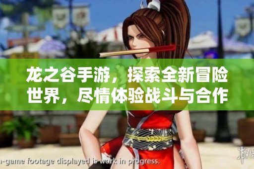 龙之谷手游，探索全新冒险世界，尽情体验战斗与合作的无限乐趣