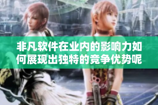 非凡软件在业内的影响力如何展现出独特的竞争优势呢