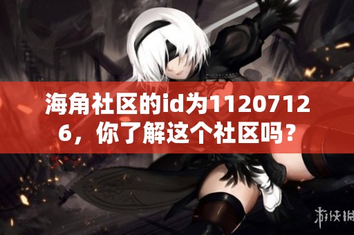 海角社区的id为11207126，你了解这个社区吗？