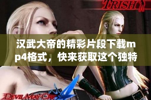 汉武大帝的精彩片段下载mp4格式，快来获取这个独特的视频资源吧！