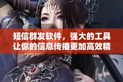 短信群发软件，强大的工具让你的信息传播更加高效精准