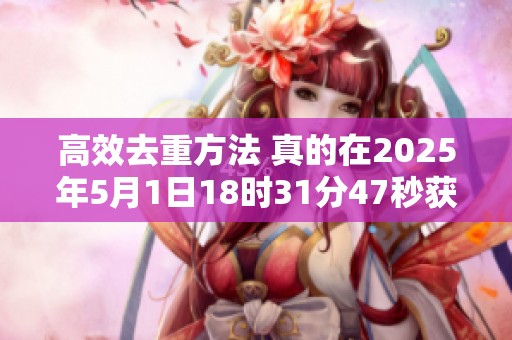 高效去重方法 真的在2025年5月1日18时31分47秒获得实现