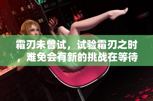 霜刃未曾试，试验霜刃之时，难免会有新的挑战在等待着我们