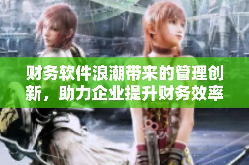 财务软件浪潮带来的管理创新，助力企业提升财务效率和决策能力