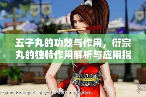 五子丸的功效与作用，衍宗丸的独特作用解析与应用指南