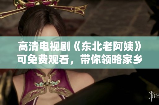 高清电视剧《东北老阿姨》可免费观看，带你领略家乡故事的风采