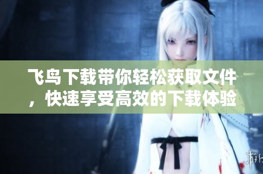 飞鸟下载带你轻松获取文件，快速享受高效的下载体验