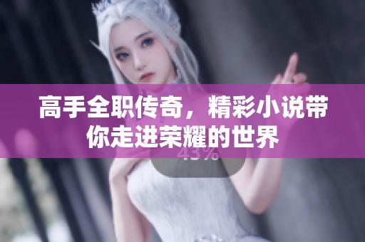 高手全职传奇，精彩小说带你走进荣耀的世界