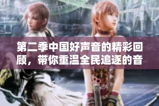 第二季中国好声音的精彩回顾，带你重温全民追逐的音乐盛宴