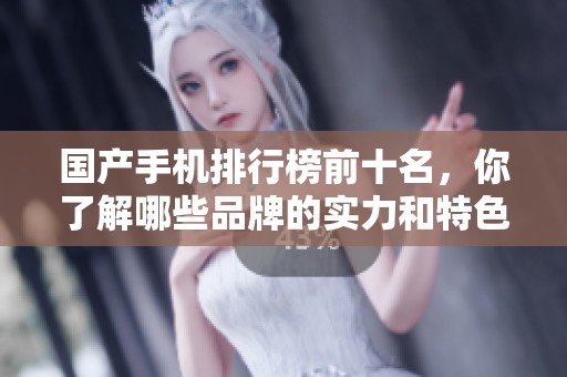 国产手机排行榜前十名，你了解哪些品牌的实力和特色呢