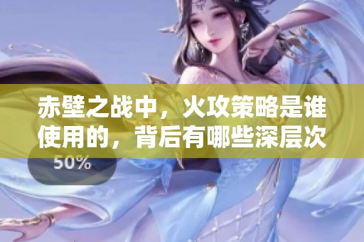 赤壁之战中，火攻策略是谁使用的，背后有哪些深层次的原因和影响