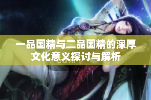 一品国精与二品国精的深厚文化意义探讨与解析
