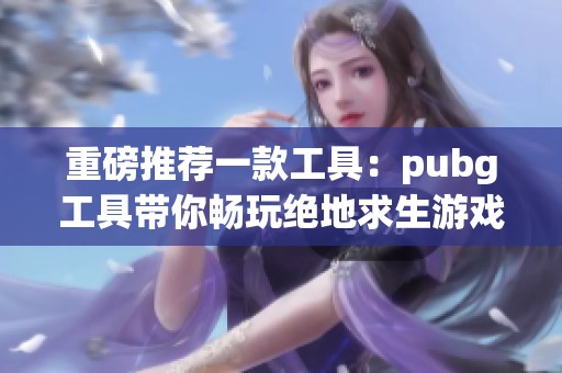 重磅推荐一款工具：pubg工具带你畅玩绝地求生游戏的全新体验