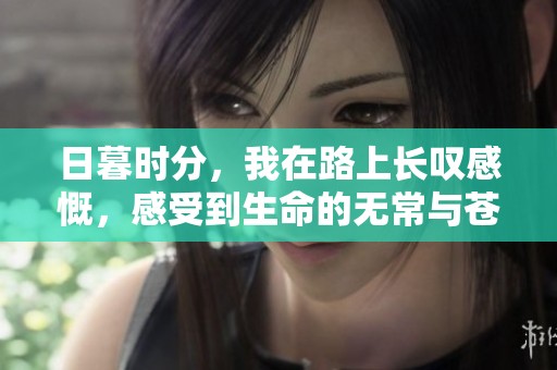 日暮时分，我在路上长叹感慨，感受到生命的无常与苍凉
