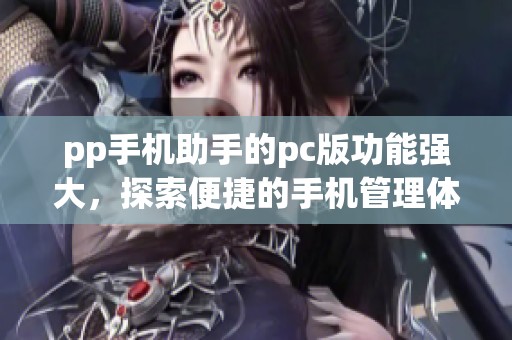 pp手机助手的pc版功能强大，探索便捷的手机管理体验