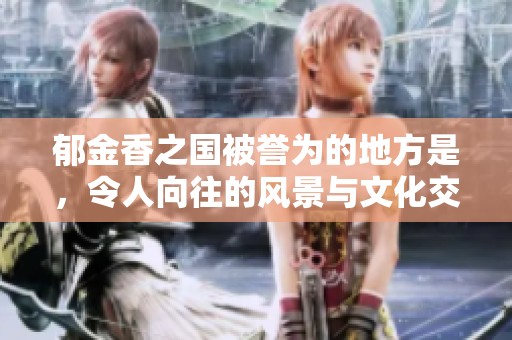 郁金香之国被誉为的地方是，令人向往的风景与文化交融的美丽国度