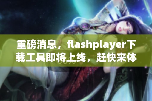 重磅消息，flashplayer下载工具即将上线，赶快来体验吧！