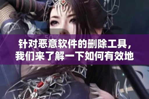 针对恶意软件的删除工具，我们来了解一下如何有效地使用它们。
