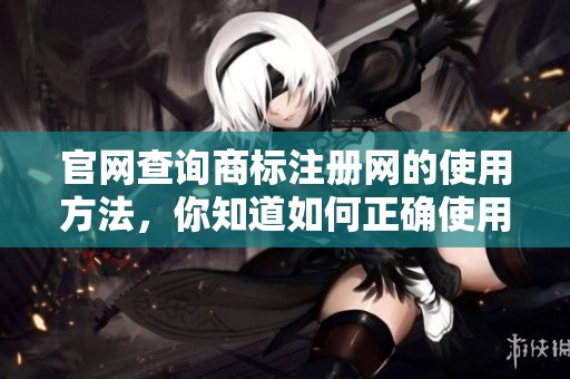 官网查询商标注册网的使用方法，你知道如何正确使用吗