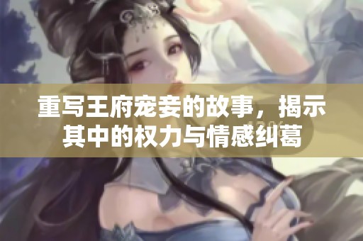 重写王府宠妾的故事，揭示其中的权力与情感纠葛