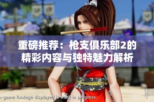 重磅推荐：枪支俱乐部2的精彩内容与独特魅力解析