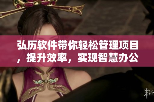 弘历软件带你轻松管理项目，提升效率，实现智慧办公新高度