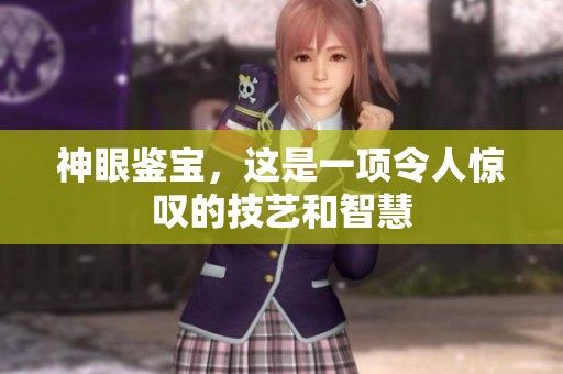 神眼鉴宝，这是一项令人惊叹的技艺和智慧