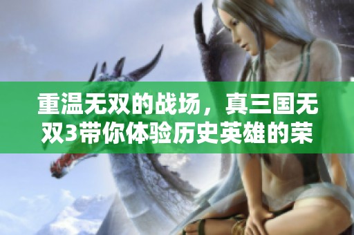 重温无双的战场，真三国无双3带你体验历史英雄的荣耀与激情