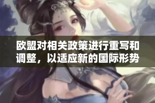 欧盟对相关政策进行重写和调整，以适应新的国际形势和挑战