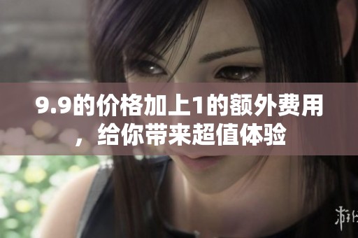 9.9的价格加上1的额外费用，给你带来超值体验
