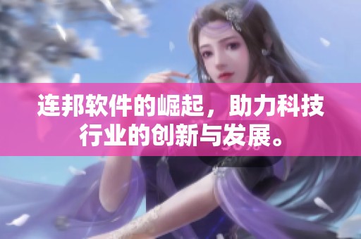 连邦软件的崛起，助力科技行业的创新与发展。