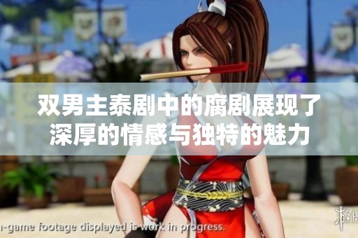 双男主泰剧中的腐剧展现了深厚的情感与独特的魅力