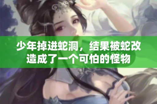 少年掉进蛇洞，结果被蛇改造成了一个可怕的怪物