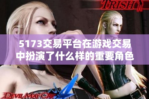 5173交易平台在游戏交易中扮演了什么样的重要角色呢