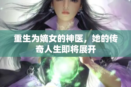 重生为嫡女的神医，她的传奇人生即将展开