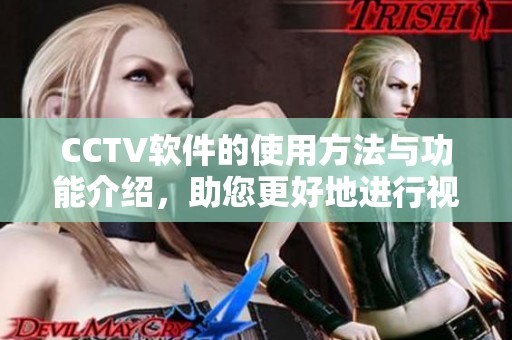 CCTV软件的使用方法与功能介绍，助您更好地进行视频监控