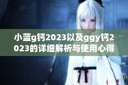 小蓝g钙2023以及ggy钙2023的详细解析与使用心得分享