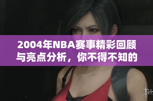 2004年NBA赛事精彩回顾与亮点分析，你不得不知的那些故事与瞬间