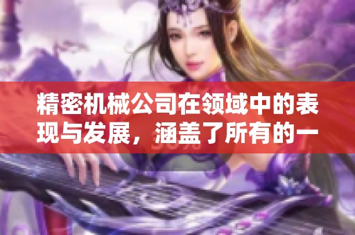 精密机械公司在领域中的表现与发展，涵盖了所有的一区二区三区。