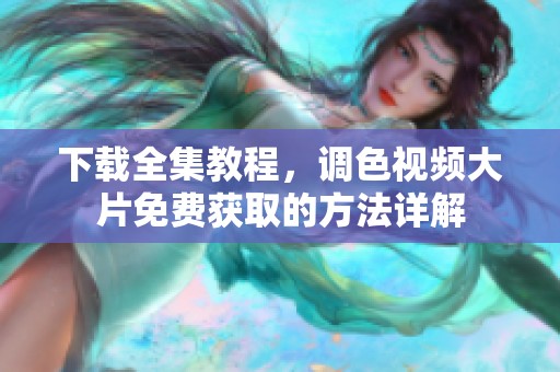 下载全集教程，调色视频大片免费获取的方法详解