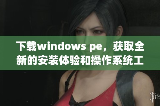 下载windows pe，获取全新的安装体验和操作系统工具