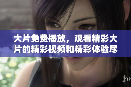 大片免费播放，观看精彩大片的精彩视频和精彩体验尽在这里！